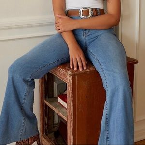 Free People CRVY Wallflower Flared Jeans